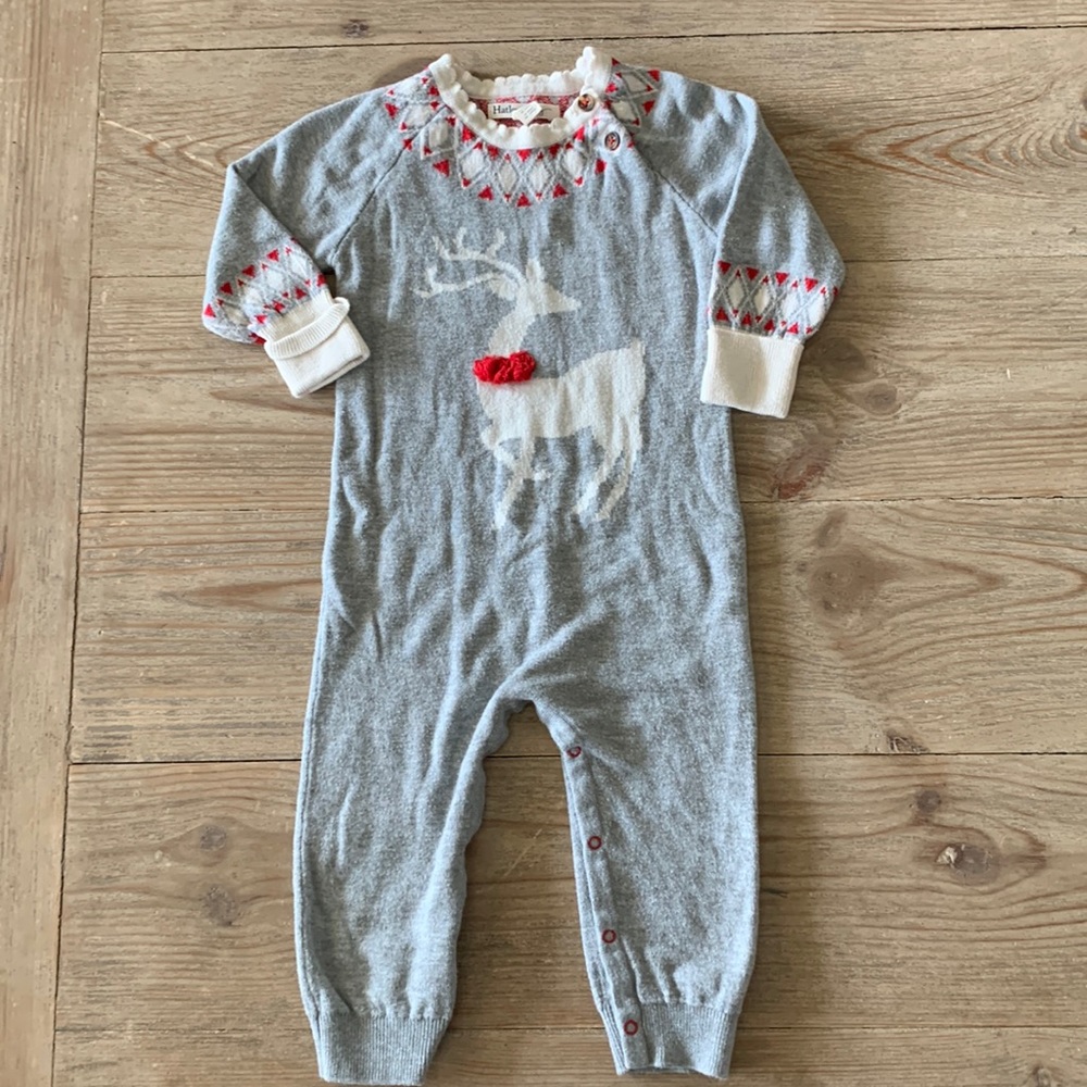 Hatley Baby Reindeer Holiday Knit Outfit